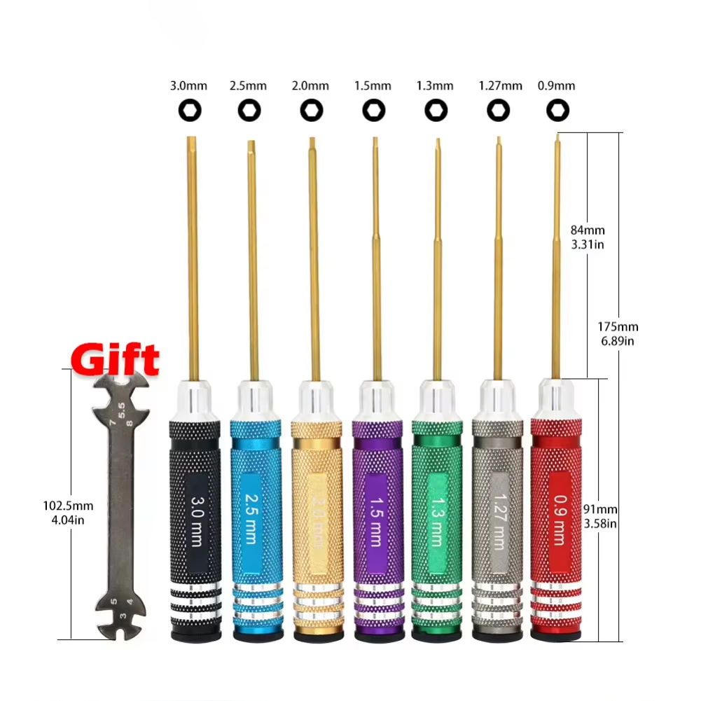 7pcs Hex Screw Driver Set Tita - Rc Helicopter Tool Kit recension och pris