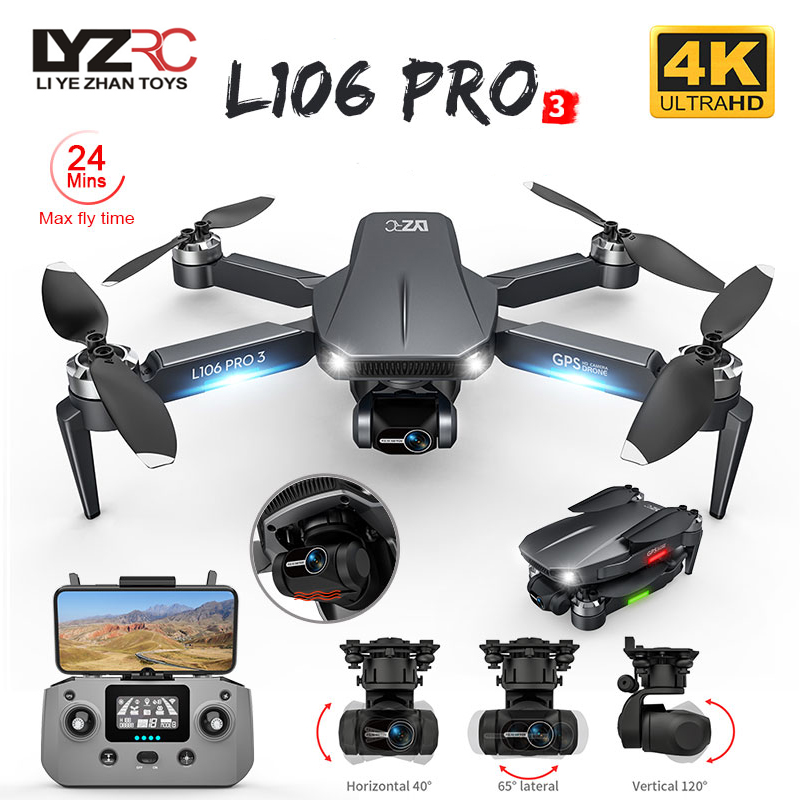 L106 Pro 3 Drone 5G WIFI FPV F - Rc Helicopter Charger recension och pris