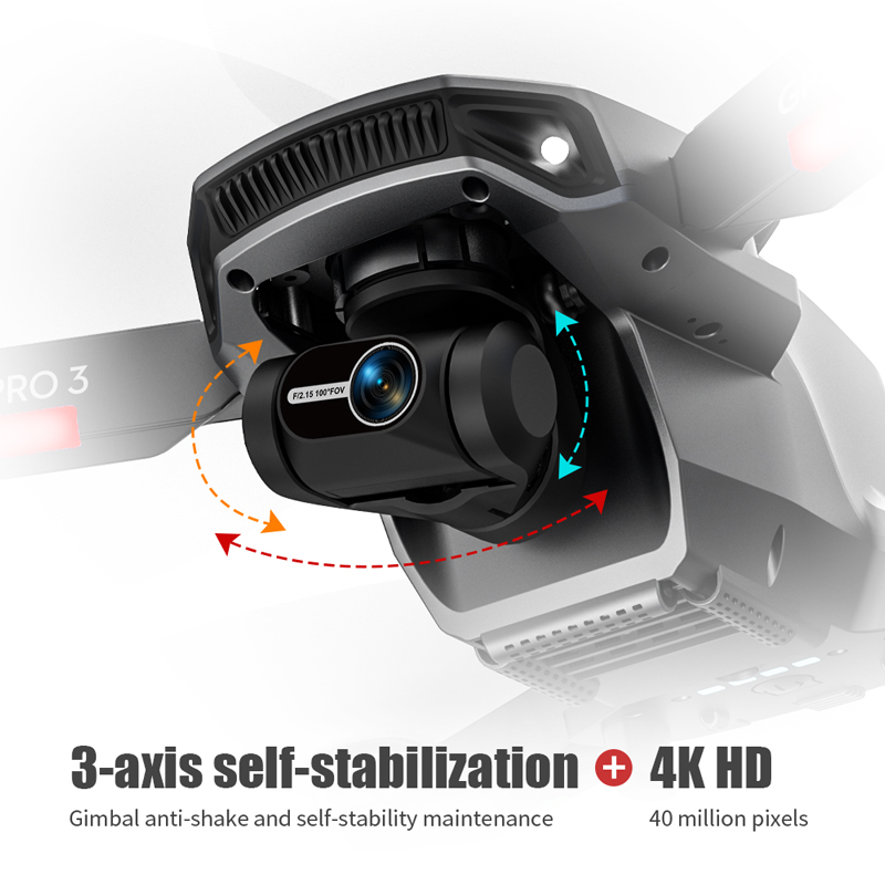 L106 Pro 3 Drone 5G WIFI FPV F - Rc Helicopter Charger recension och pris