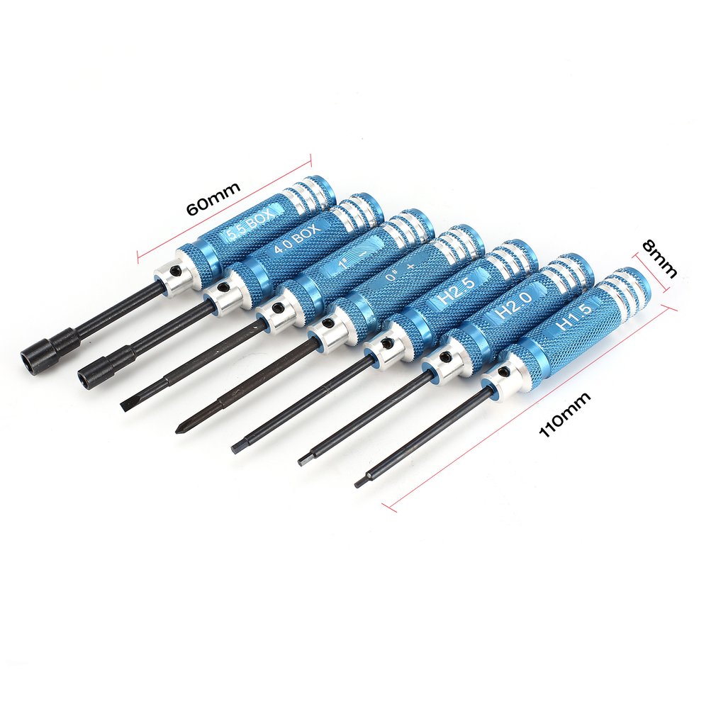 YSIDO 7Pcs 1.5 2.0 2.5mm Hex S - Rc Helicopter Tool Kit recension och pris
